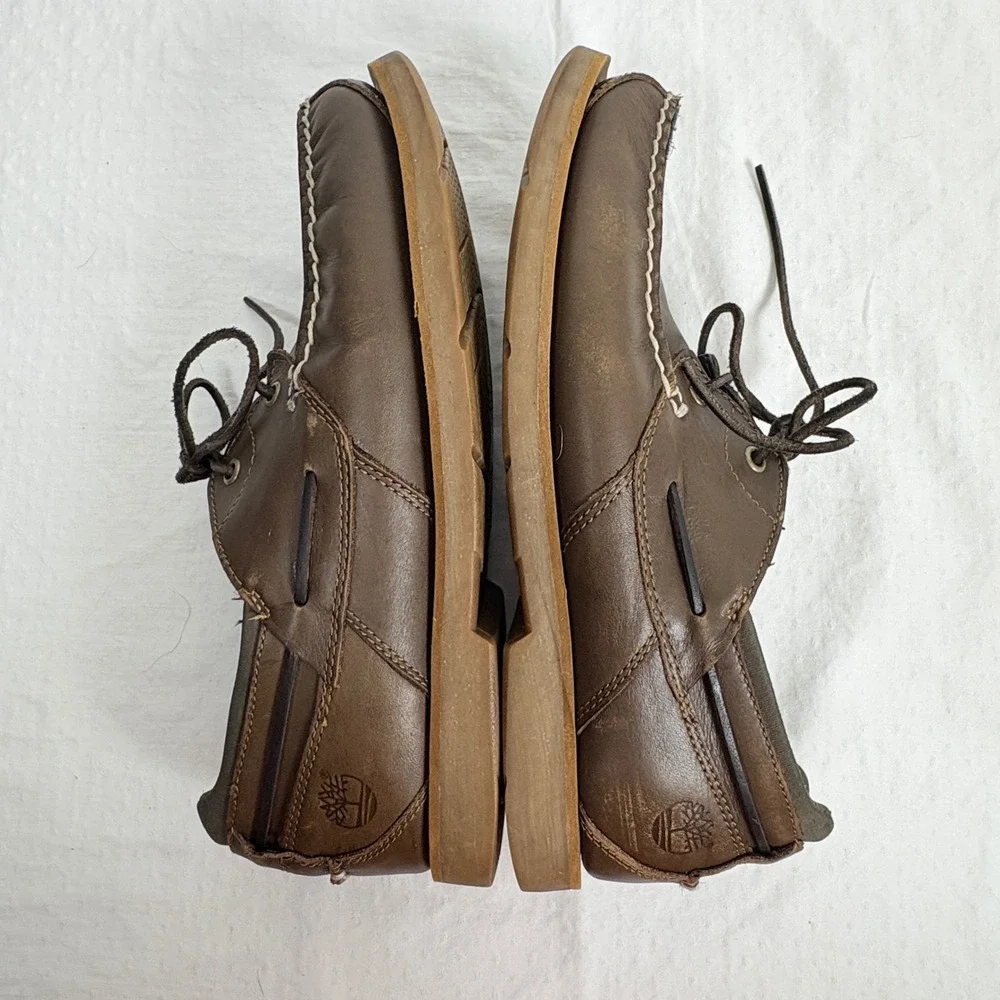 Timberland Earthkeepers Mens Brown Leather Boat Shoes Loafers Size 11  Classic
